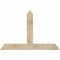 Ekena Millwork Portland Rough Sawn Timber Gable Bracket, Douglas Fir, 60"W x 40"H x 4"D x 6"F, 16/12 Pitch GBW060X40X0406POR00RDF - alternate 1
